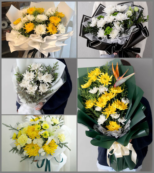 辽宁锦州义县九道岭子镇复兴堡村白事花束代送